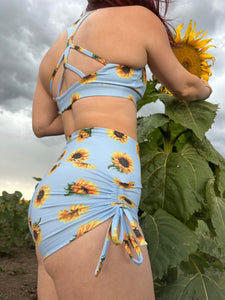 Sunflower drawstring shorts - The Enviro Co