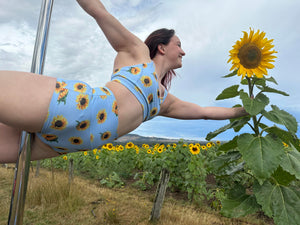 Sunflower High Waisted Shorts - The Enviro Co
