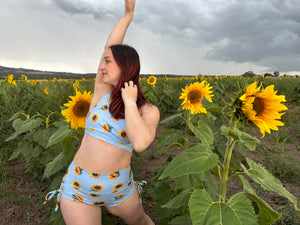 Sunflower drawstring shorts - The Enviro Co