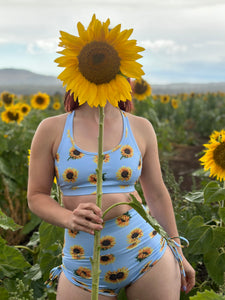 Sunflower drawstring shorts - The Enviro Co