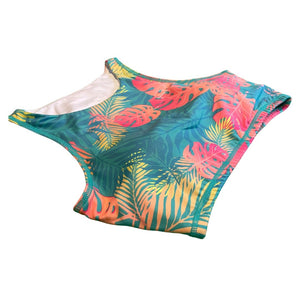 Tropical High Neck Crop Top - The Enviro Co